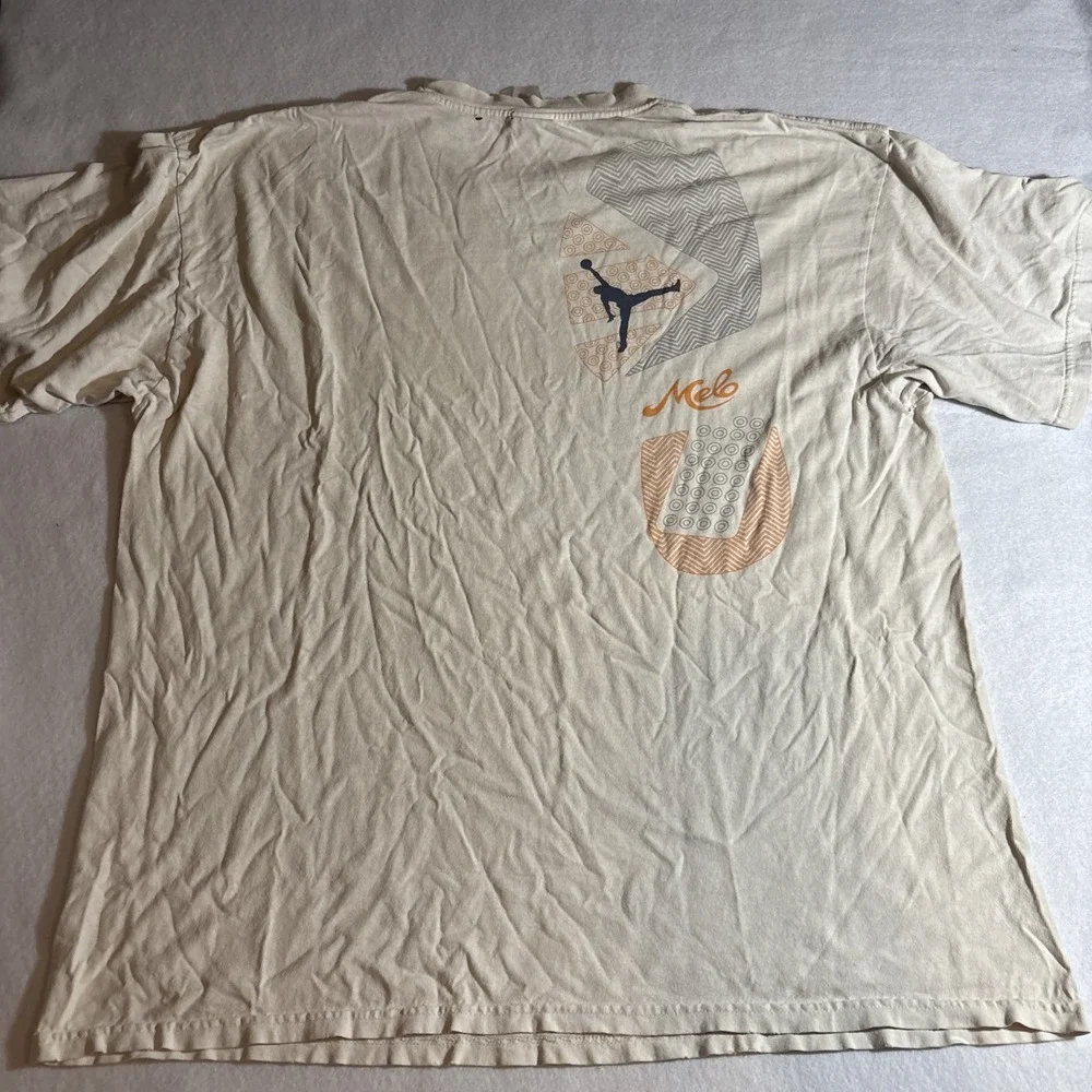 Vintage Air Jordan Melo Carmelo Anthony Graphic 5.5 V.5 T Shirt XL Distressed‎